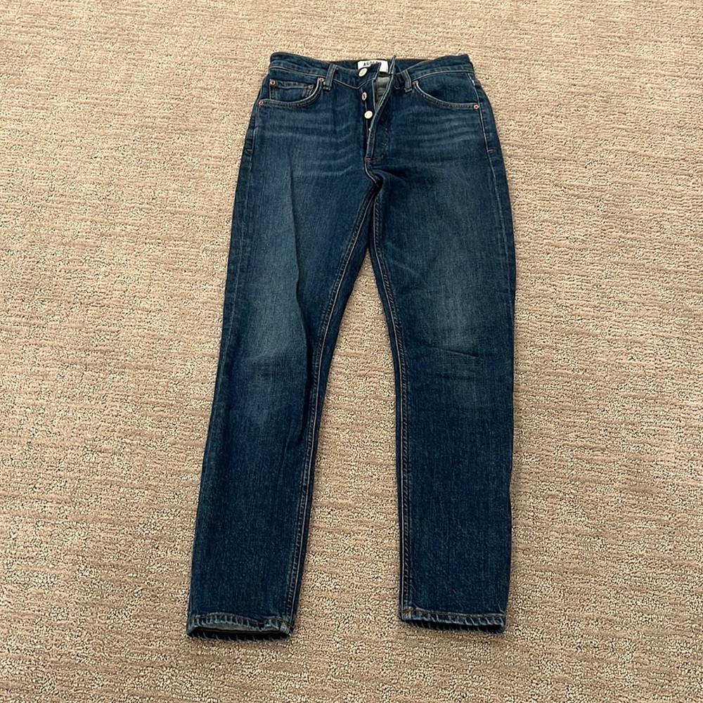 Agolde blue skinny jeans